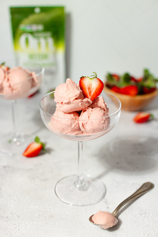 Strawberry Reishi Superfood Frozen Yogurt