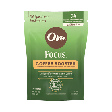 Om Focus Coffee Booster 60g pouch, front