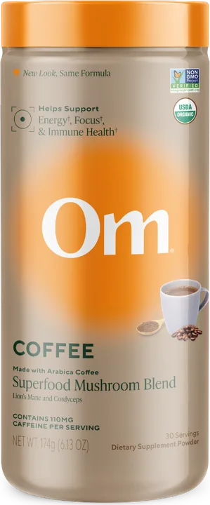 Mushroom Coffee Blend, canister, 30 servings