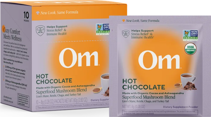 Mushroom Hot Chocolate Blend, packets, 10 servings