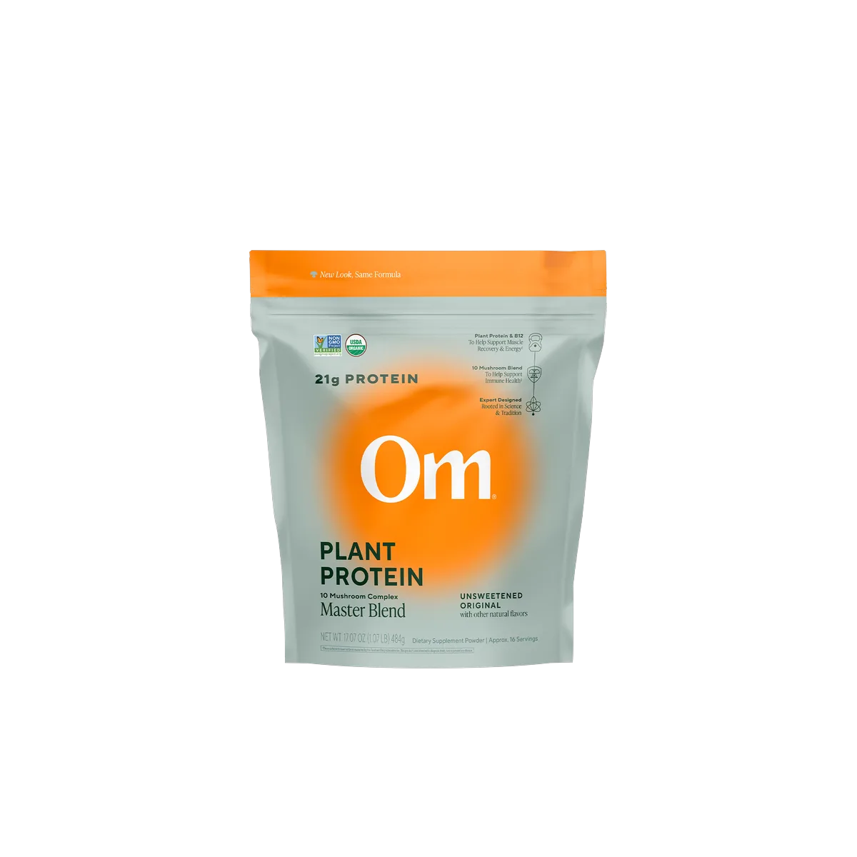 Master Blend Plant Protein Unsweetened Original, protein, 16 servings