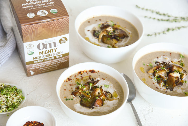 Creamy Mushroom Cauliflower Soup