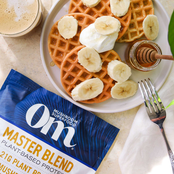 Waffle/Pancake Featuring Om Master Blend Vanilla Protein Powder