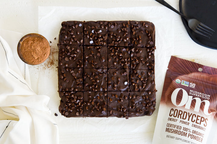 Flourless Double Chocolate Brownies w/ Cordyceps