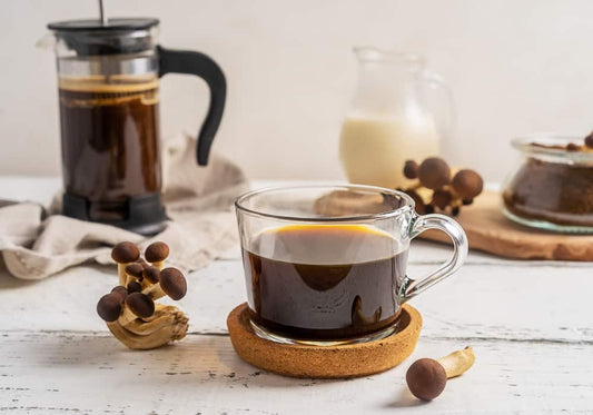 A cup of coffee with adaptogens