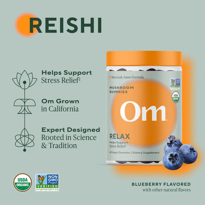 Relax Mushroom Gummies- 40ct.
