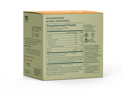 Mushroom Matcha Latte Blend