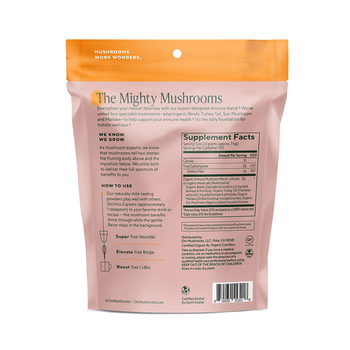 Immune Organic Mushroom Powder