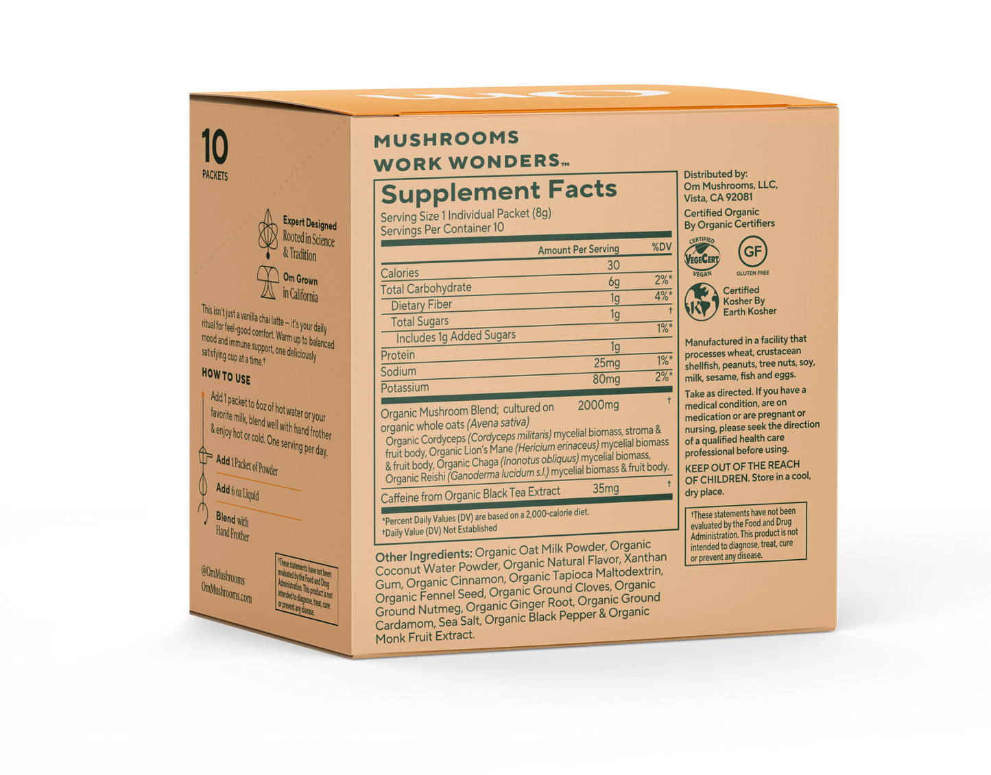 Mushroom Vanilla Chai Latte Blend