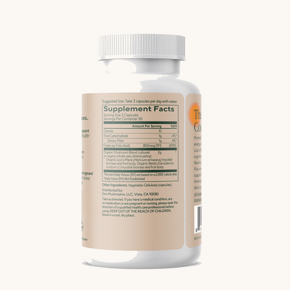 Brain Fuel supplement facts (back)