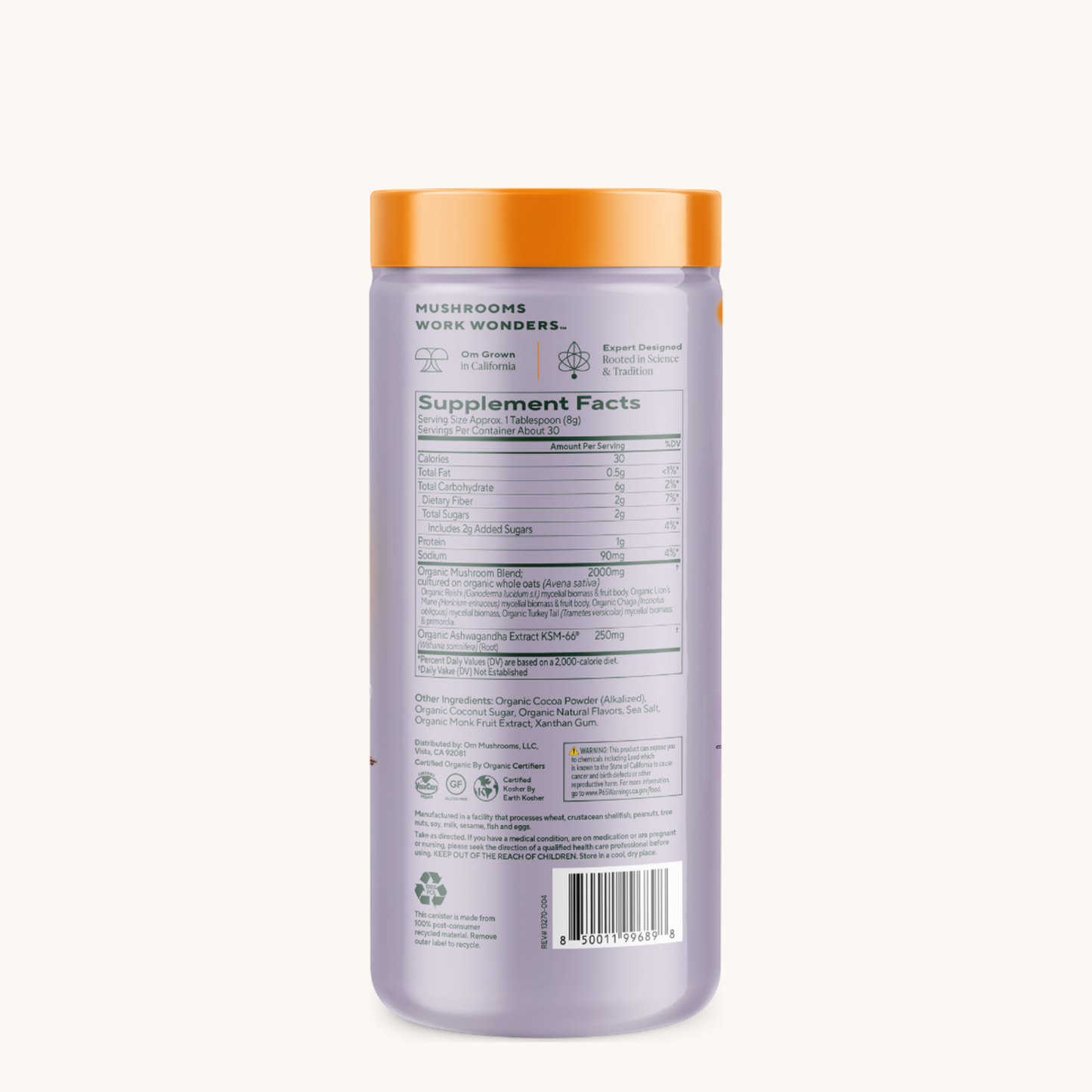 Hot Chocolate canister supplement facts (back) [std-2026-08-10]