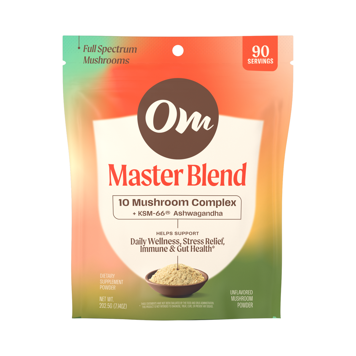 master blend organic mushroom powder, 1
