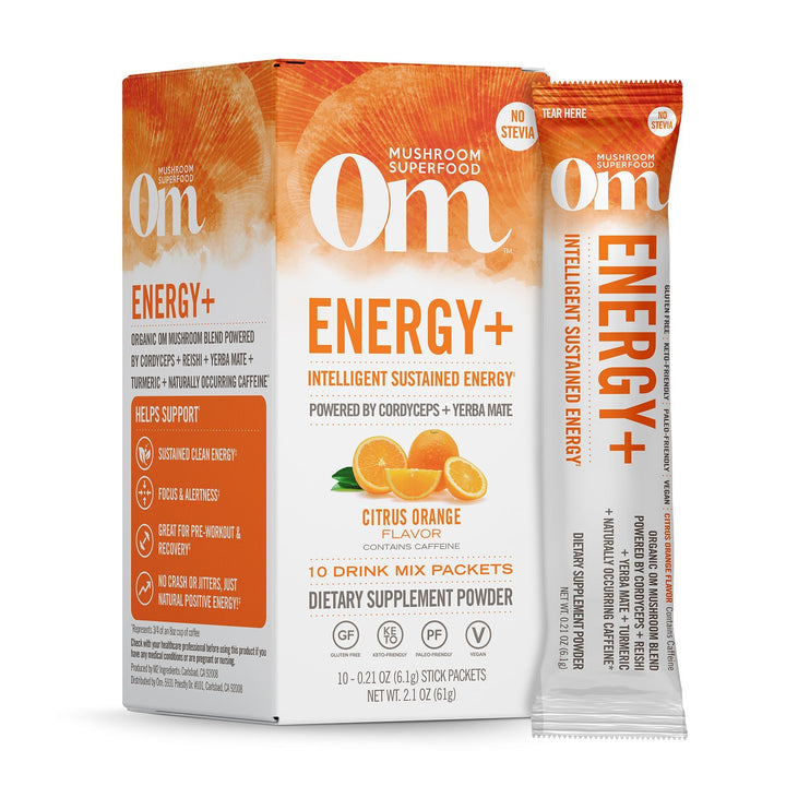 Energy+ Citrus Orange Mushroom Drink Mix