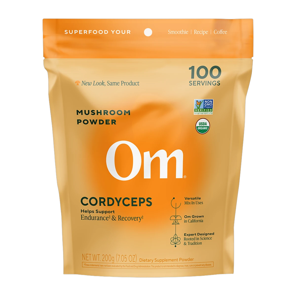 Perform Cordyceps, front of the bottle