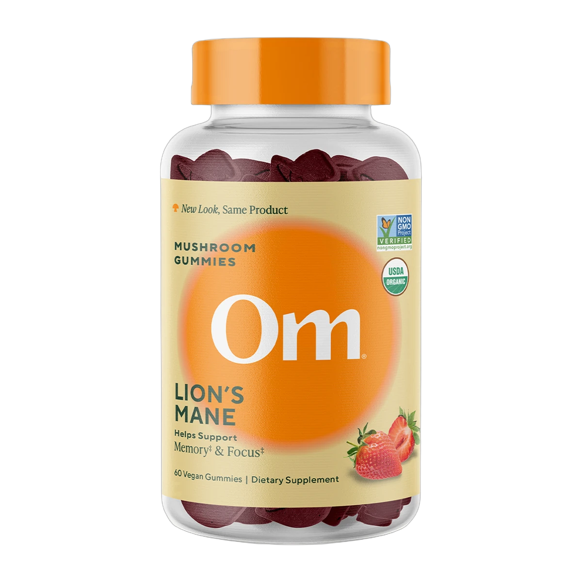 Lion’s Mane Mushroom Gummies, front of the bottle