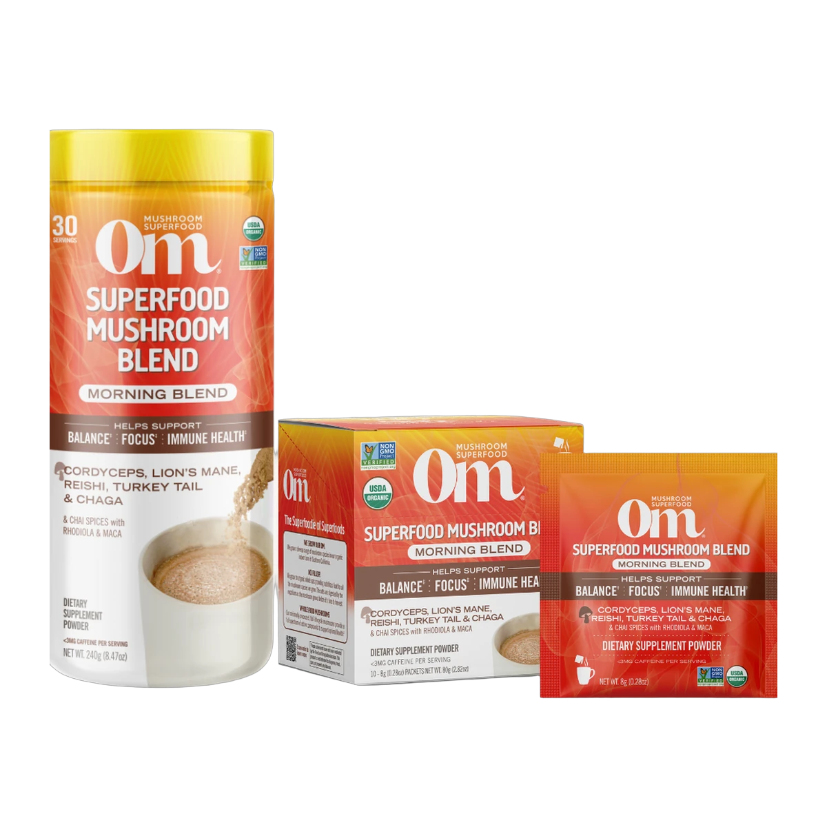 morning coffee sampler bundle, mushroom morning blend