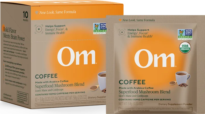 Mushroom Coffee Blend, packets, 10 servings