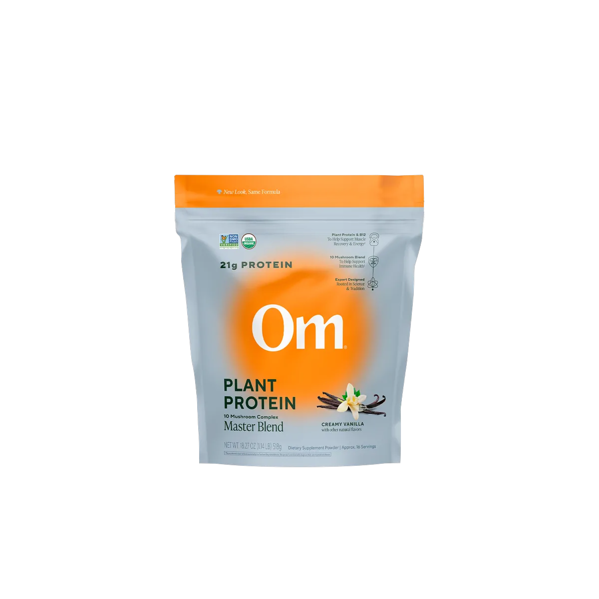 Master Blend Plant Protein Creamy Vanilla, protein, 16 servings